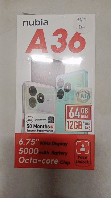 Thanh lý Nubia A36 4gb/64GB Đen nguyên seal. Mua bán Điện thoại tại Huyện Hóc Môn Tp Hồ Chí Minh được đăng bởi Anh hình 1