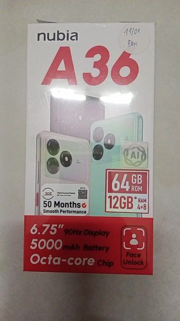 Thanh lý Nubia A36 4gb/64GB Đen nguyên seal. Mua bán Điện thoại tại Huyện Hóc Môn Tp Hồ Chí Minh được đăng bởi Anh hình 1