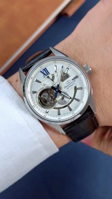 Orient Star Joker RK-AV0007S Trắng kim xanh Japan. Mua bán Đồng hồ tại Thành phố Hải Dương Hải Dương được đăng bởi Hảo watch Chính Hãng hình 1