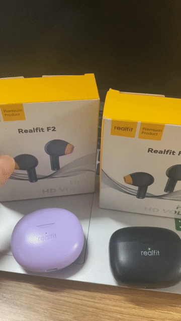 Realfit F2 Tai nghe Bluetooth Đen. Mua bán Tivi, Âm thanh tại Quận Cái Răng Cần Thơ được đăng bởi HOANG PHÚC hình 1