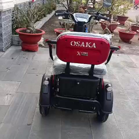 Xe điện 3 bánh OSAKA Đỏ. Mua bán Xe điện tại Thị xã Bến Cát Bình Dương được đăng bởi pham the cao hình 1