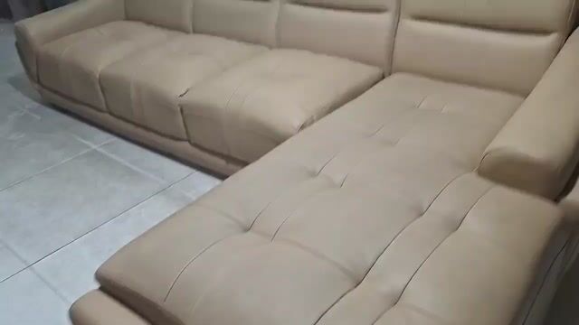 Ghế sofa góc L Da nhập khẩu. Mua bán Bàn ghế tại Thành phố Thủ Dầu Một Bình Dương được đăng bởi lê trà hình 1