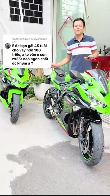 ZX25R Xanh KRT , Tấn Đạt HT Trả Góp O Đồng. Mua bán Xe máy tại Huyện Hoài Đức Hà Nội được đăng bởi Tấn Đạt MoTor Tổng Đại Lý Xe Giá Tốt Nhất Hà Nội hình 1