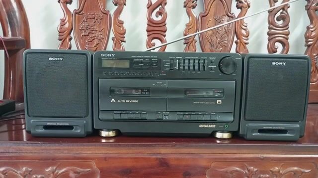 Đài cassette Sony CFS-720S Đen. Mua bán Tivi, Âm thanh tại Quận Phú Nhuận Tp Hồ Chí Minh được đăng bởi chú bo 60 tuổi  hình 1