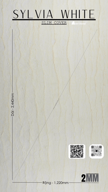 Đá ốp tường Art Stone Slim Sylvia White. Dịch vụ nhà cửa khác tại Thành phố Thủ Đức Tp Hồ Chí Minh được đăng bởi Đá tự nhiên siêu mỏng hình 1