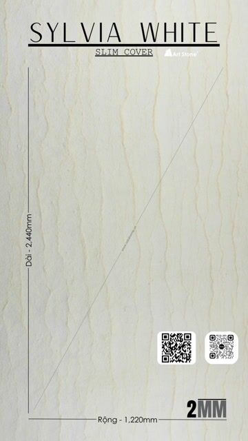 Đá ốp tường Art Stone Slim Sylvia White. Dịch vụ nhà cửa khác tại Thành phố Thủ Đức Tp Hồ Chí Minh được đăng bởi Đá tự nhiên siêu mỏng hình 1