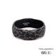 8mm Reticulated  Black Damascus Steel Ring 360 Video two