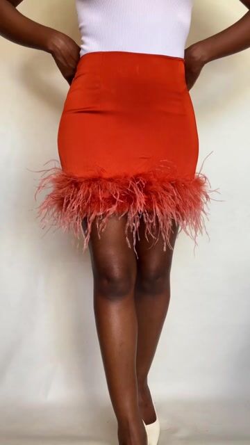 SODA LONDON feather skirt
