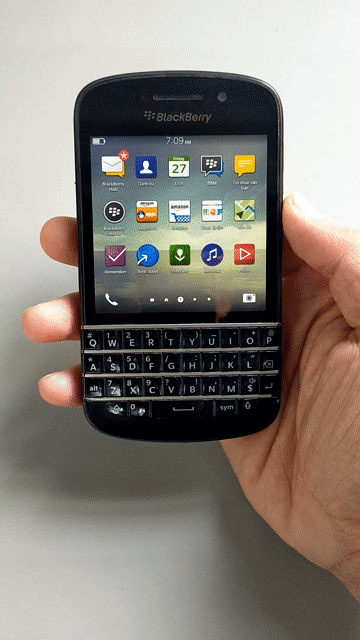 BlackBerry Q10 Đen Đã qua sử dụng. Mua bán Thiết bị đeo thông minh tại Huyện Trảng Bom Đồng Nai được đăng bởi cu tộ hình 1