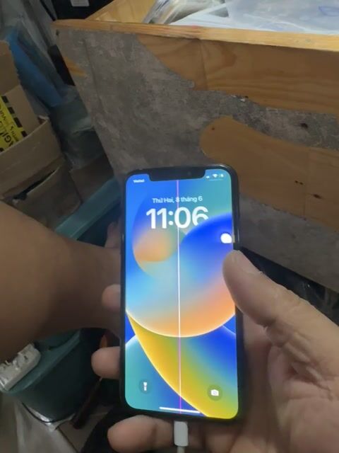 iphone X , màn 1 sọc , chữa cháy ngon. Mua bán Điện thoại tại Quận Phú Nhuận Tp Hồ Chí Minh được đăng bởi Tấn hình 1