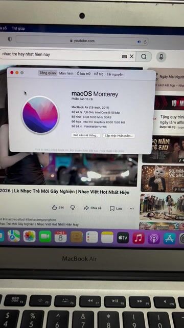 Apple Macbook Air i5 8GB/128GB Bạc. Mua bán Laptop tại Quận Hai Bà Trưng Hà Nội được đăng bởi Dinh Canh hình 1