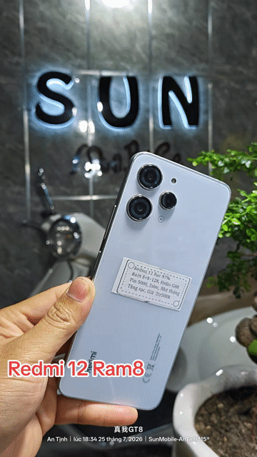 Redmi 12R8+128 Pin5000 2sim . Mua bán Điện thoại tại Huyện Trảng Bàng Tây Ninh được đăng bởi Sun Mobile Shop Điện Thoại Trảng Bàng Tây Ninh 01 hình 1