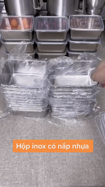 HỘP INOX KÈM NẮP NHỰA HÌNH CHỮ NHẬT LOẠI NHỎ CTB28. Mua bán Dụng cụ nhà bếp tại Thành phố Huế Thừa Thiên Huế được đăng bởi taphoaxinh hình 1