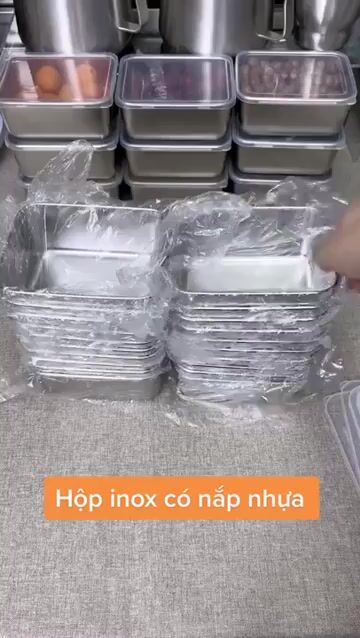 HỘP INOX KÈM NẮP NHỰA HÌNH CHỮ NHẬT LOẠI NHỎ CTB28. Mua bán Dụng cụ nhà bếp tại Thành phố Huế Thừa Thiên Huế được đăng bởi taphoaxinh hình 1