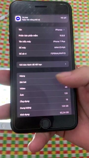 Apple iPhone 7 Plus 128GB Đen. Mua bán Điện thoại tại Huyện Việt Yên Bắc Giang được đăng bởi Minh hình 1