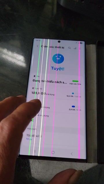 Samsung Galaxy S22 Ultra 2 sim sọc màn hình. Mua bán Điện thoại tại Thành phố Biên Hòa Đồng Nai được đăng bởi B T Tài hình 1