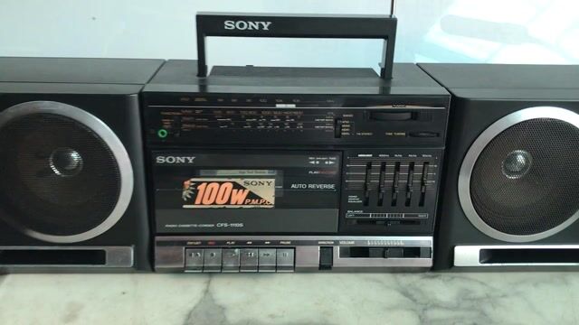 Đài cassette Sony CFS-1110S Đen đang sử dụng tốt. Mua bán Tivi, Âm thanh tại Thành phố Thủ Đức Tp Hồ Chí Minh được đăng bởi Xuân Bằng hình 1