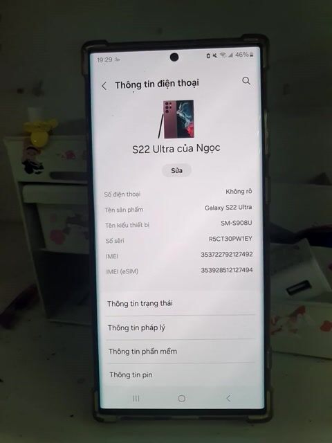Samsung Galaxy S22 Ultra 512GB 12GB Like New. Mua bán Điện thoại tại Huyện Bàu Bàng Bình Dương được đăng bởi võ minh hình 1