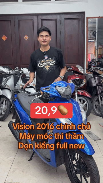 Honda Vision 2016 Xanh Smartkey. Mua bán Xe máy tại Thành phố Thủ Đức Tp Hồ Chí Minh được đăng bởi Lê Hạnh hình 1
