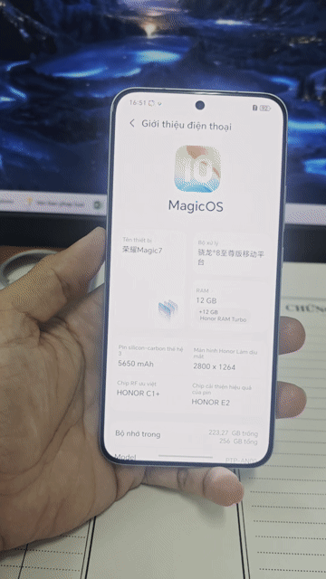 Honor Magic 7 256GB Bạc. Mua bán Điện thoại tại Huyện Cần Giuộc Long An được đăng bởi Tú cá cờ hình 1