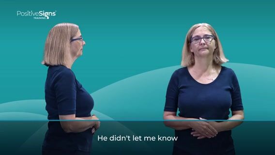 He didn’t ask / give / let me know