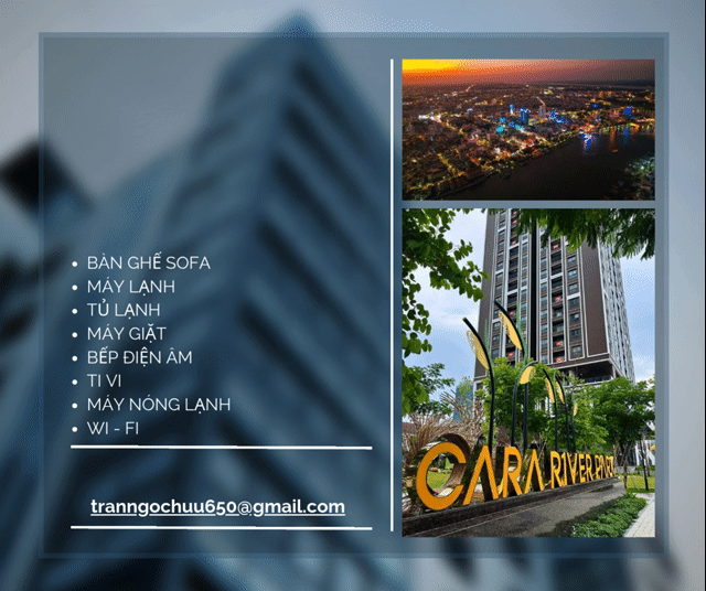 Cho thuê Căn hộ Chung cư Cara River Park Quận Cái Răng Cần Thơ diện tích 86 m² giá 14 triệu/tháng