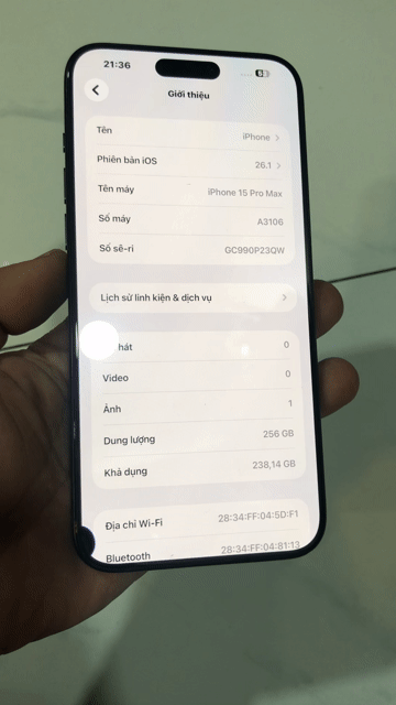 Apple iPhone 15 Pro Max 256GB Xanh. Mua bán Điện thoại tại Quận 10 Tp Hồ Chí Minh được đăng bởi Thịnh hình 1