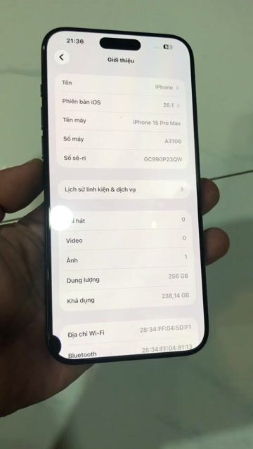 Apple iPhone 15 Pro Max 256GB Xanh. Mua bán Điện thoại tại Quận 10 Tp Hồ Chí Minh được đăng bởi Thịnh hình 1