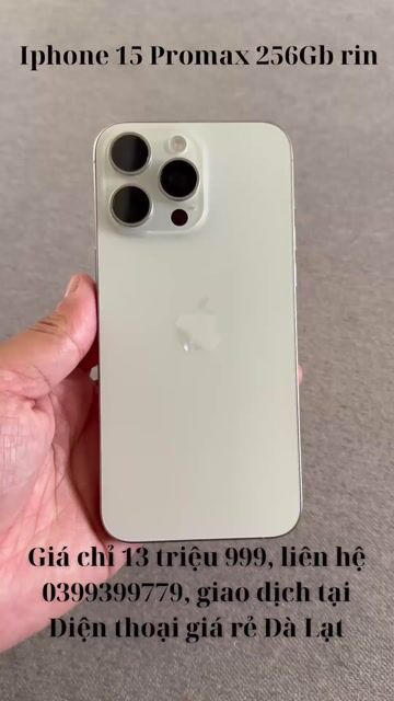Apple iPhone 15 Pro Max Trắng rin ngon rẻ. Mua bán Điện thoại tại Thành phố Đà Lạt Lâm Đồng được đăng bởi Điện thoại giá rẻ Đà Lạt hình 1