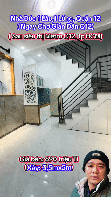 Mua bán Nhà ở Quận 12 Tp Hồ Chí Minh giá 690 triệu