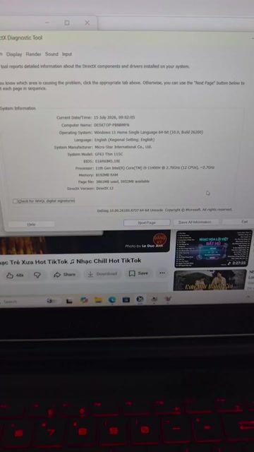 MSI GF63 Thin 11SC i5-11400H 15.6 inch 8GB/512GB . Mua bán Laptop tại Quận Đống Đa Hà Nội được đăng bởi CỬA HÀNG T STORE ĐIỆN THOẠI LAPTOP HÀ NỘI hình 1
