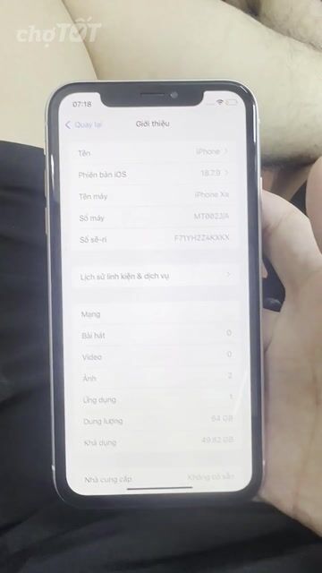 Apple iPhone Xr 64GB Trắng Đã sử dụng. Mua bán Điện thoại tại Quận Hà Đông Hà Nội được đăng bởi  Trần Minh hình 1