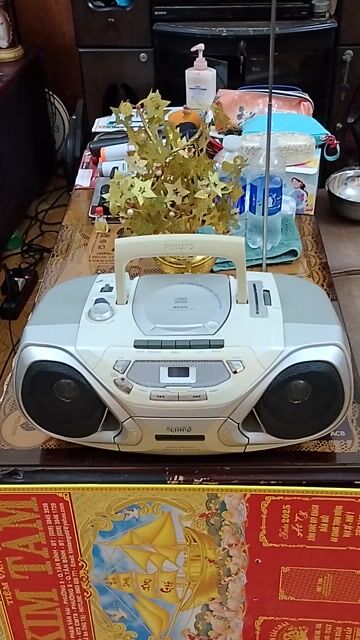 Đài CD Cassette Philips AZ1050 điện 220v. Mua bán Tivi, Âm thanh tại Quận Tân Bình Tp Hồ Chí Minh được đăng bởi AHuy hình 1