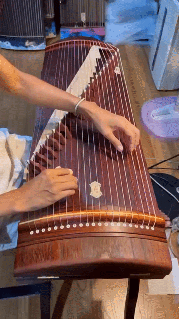 Đàn Guzheng. Mua bán Nhạc cụ tại Thành phố Thanh Hóa Thanh Hóa được đăng bởi Lê Huyền hình 1
