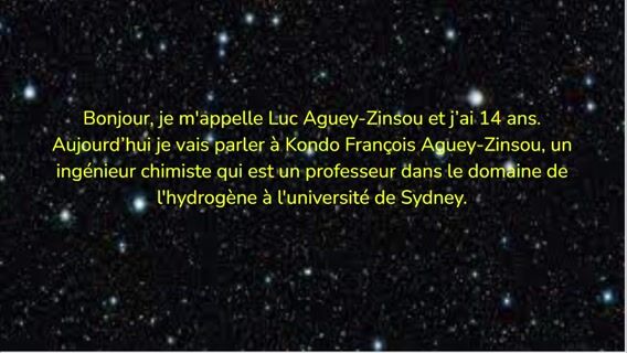 Interview avec un ingénieur chimiste