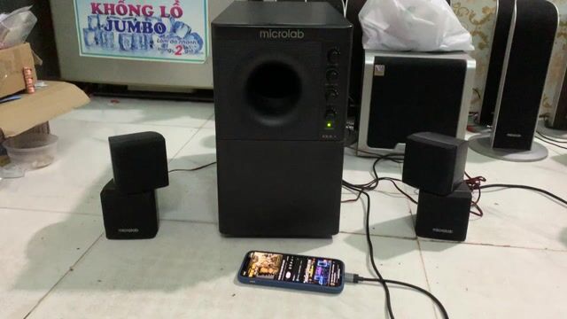 Bộ loa vi tính Microlab X3 2.1 đời đầu nguyên tem. Mua bán Tivi, Âm thanh tại Quận Tân Phú Tp Hồ Chí Minh được đăng bởi anphong hình 1