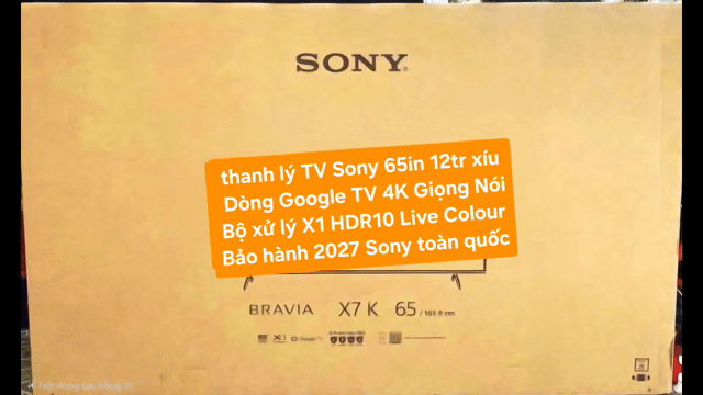 TV 4K Sony 65X75K 65in 4K Google TV Bảo hành 2027. Mua bán Tivi, Âm thanh tại Quận 8 Tp Hồ Chí Minh được đăng bởi Nguyen nguyen hình 1