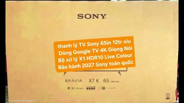 TV 4K Sony 65X75K 65in 4K Google TV Bảo hành 2027. Mua bán Tivi, Âm thanh tại Quận 8 Tp Hồ Chí Minh được đăng bởi Nguyen nguyen hình 1