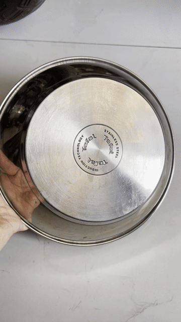 Chảo khay tô Tefal inox 3 lớp. Mua bán Dụng cụ nhà bếp tại Quận Gò Vấp Tp Hồ Chí Minh được đăng bởi Van hình 1