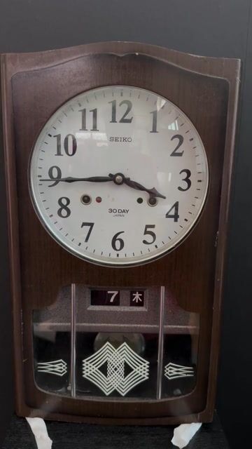 Đồng hồ treo tường Seiko Gỗ Nâu. Mua bán Nội thất, đồ gia dụng khác tại Huyện Kiến Thuỵ Hải Phòng được đăng bởi Hậu Đồng hình 1