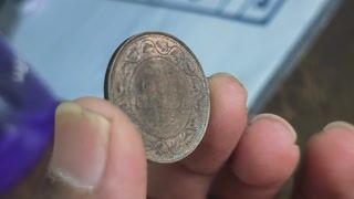 1919 One Cent George V Large Penny Coin video