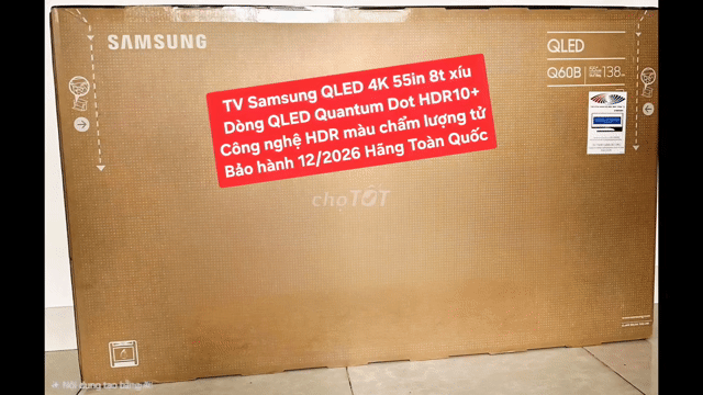 TV QLED Samsung 55Q60B 55in QLED Bảo Hành 12/2026. Mua bán Tivi, Âm thanh tại Quận 8 Tp Hồ Chí Minh được đăng bởi Nguyen nguyen hình 1