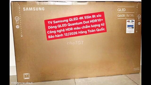 TV QLED Samsung 55Q60B 55in QLED Bảo Hành 12/2026. Mua bán Tivi, Âm thanh tại Quận 8 Tp Hồ Chí Minh được đăng bởi Nguyen nguyen hình 1