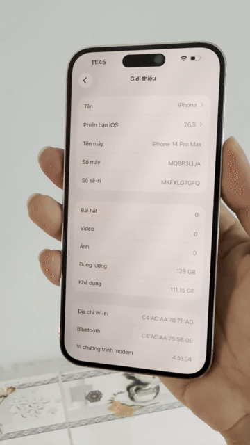 Apple iPhone 14 Pro Max 128GB Trắng 99%. Mua bán Điện thoại tại Huyện Hóc Môn Tp Hồ Chí Minh được đăng bởi Thành Luân hình 1