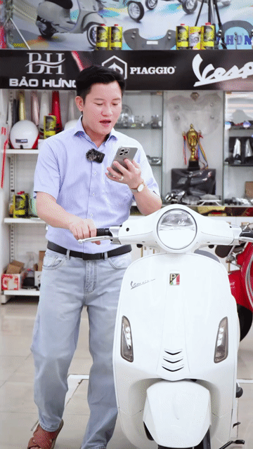 Piaggio Vespa iGet Trắng ABS LED USB Nữ. Mua bán Xe máy tại Quận Phú Nhuận Tp Hồ Chí Minh được đăng bởi VESPA  PIAGGIO BẢO HƯNG Vespa cũ trả góp  hình 1