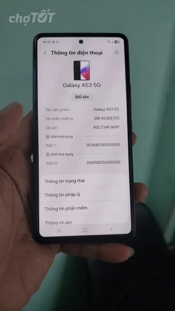 Samsung A53 5G 8GB/128GB Đen. Mua bán Điện thoại tại Quận 4 Tp Hồ Chí Minh được đăng bởi phạm Lâm hình 1