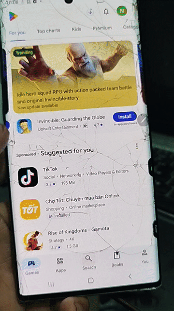 Samsung Galaxy Note 10 Plus Bể kính. Mua bán Điện thoại tại Thành phố Thủ Đức Tp Hồ Chí Minh được đăng bởi R3 hình 1