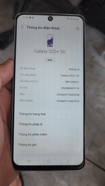 Samsung Galaxy S20+ 5G 128GB Đen 12GB. Mua bán Điện thoại tại Huyện Hóc Môn Tp Hồ Chí Minh được đăng bởi Lâm hình 1