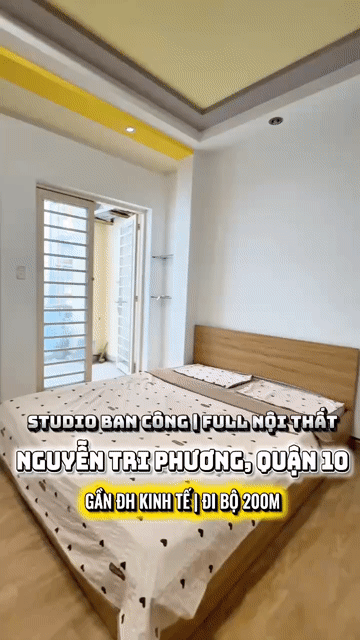 Cho thuê Phòng trọ Quận 10 Tp Hồ Chí Minh diện tích 40 m² giá 7,2 triệu/tháng