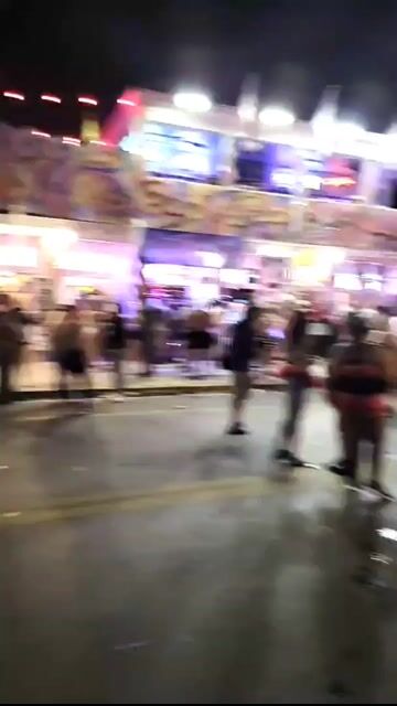 Clothed street crowds
